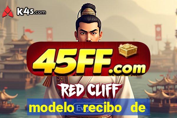 modelo recibo de pagamento autonomo